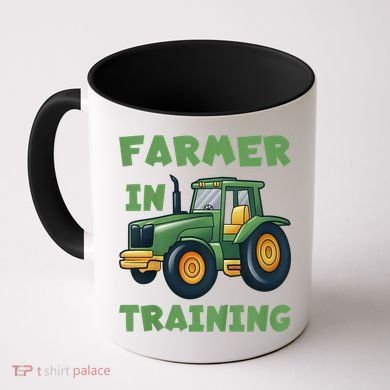 Kids Funny Tractor Boy Farmer In Training Gift Coffee Mug