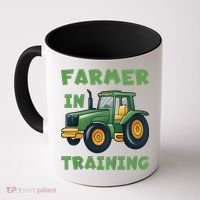 Kids Funny Tractor Boy Farmer In Training Gift Coffee Mug thumb 0