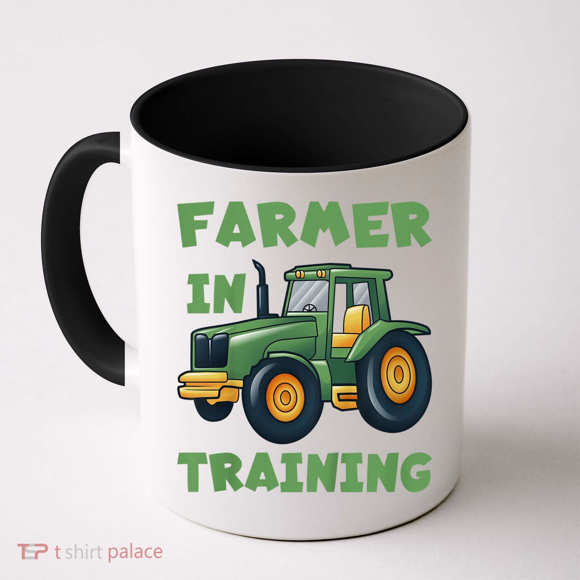 Kids Funny Tractor Boy Farmer In Training Gift Coffee Mug