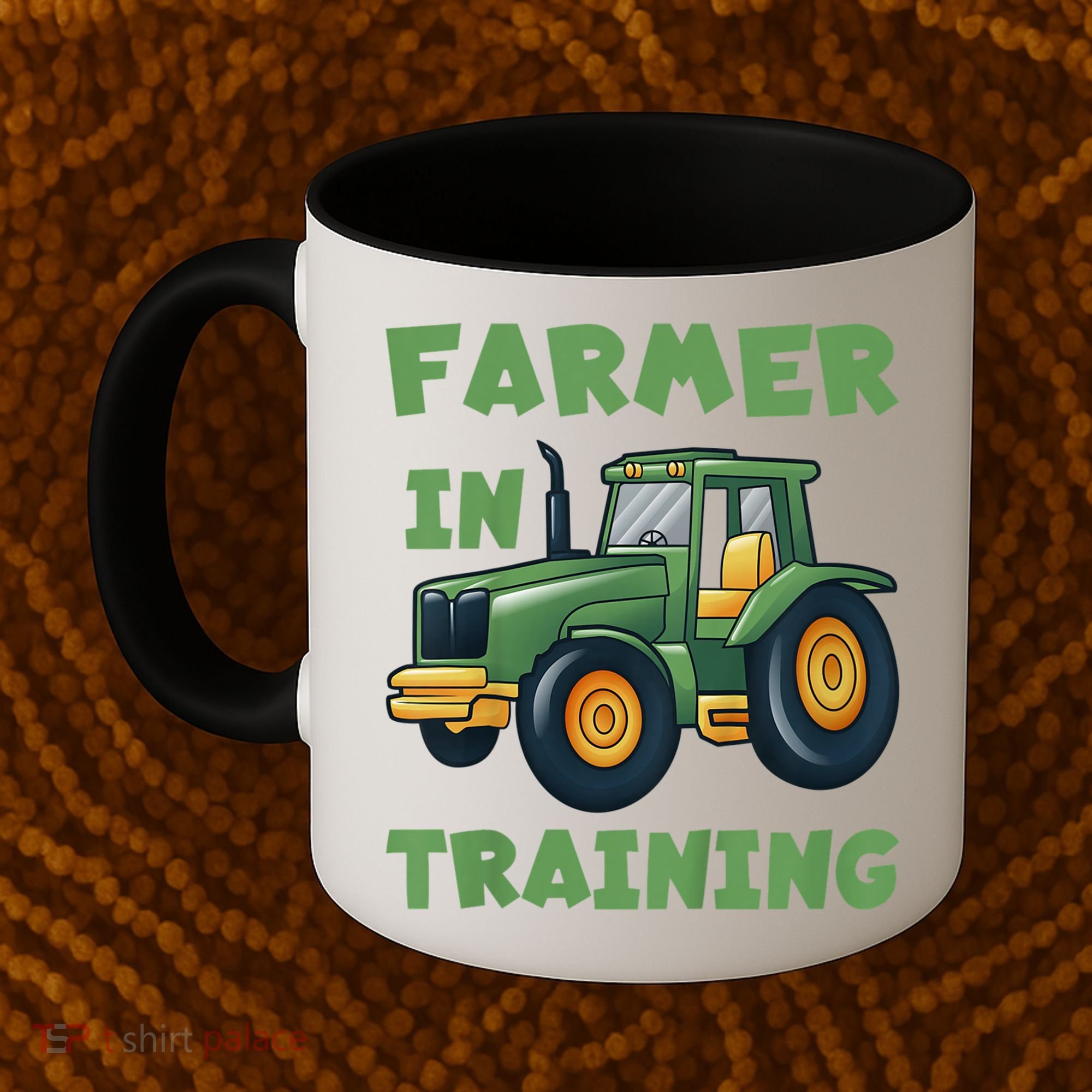 Kids Funny Tractor Boy Farmer In Training Gift Coffee Mug