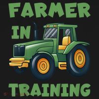 Kids Funny Tractor Boy Farmer In Training Gift Polo thumb 3