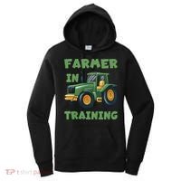 Kids Funny Tractor Boy Farmer In Training Gift Women's Hoodie thumb 0