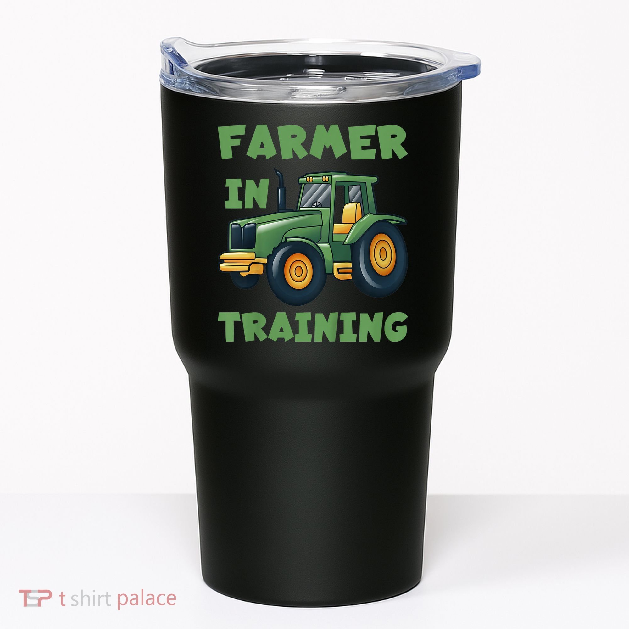 Kids Funny Tractor Boy Farmer In Training Gift Tumbler