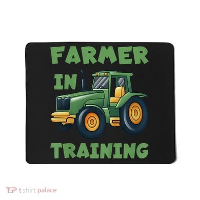 Kids Funny Tractor Boy Farmer In Training Gift Mousepad