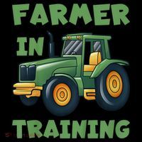 Kids Funny Tractor Boy Farmer In Training Gift Mousepad thumb 1