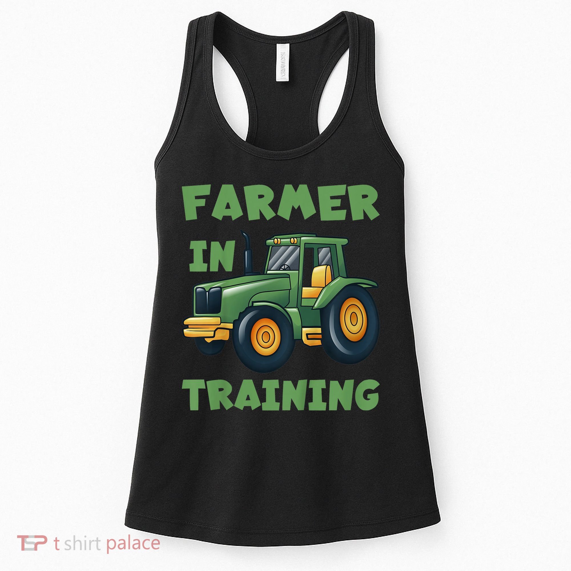 Kids Funny Tractor Boy Farmer In Training Gift Women's Tank Top