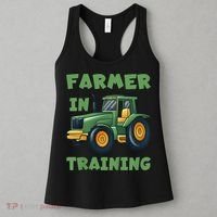 Kids Funny Tractor Boy Farmer In Training Gift Women's Tank Top thumb 3