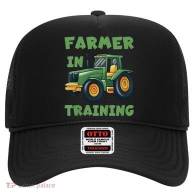 Kids Funny Tractor Boy Farmer In Training Gift Hat
