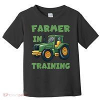 Kids Funny Tractor Boy Farmer In Training Gift Toddler T-Shirt thumb 0