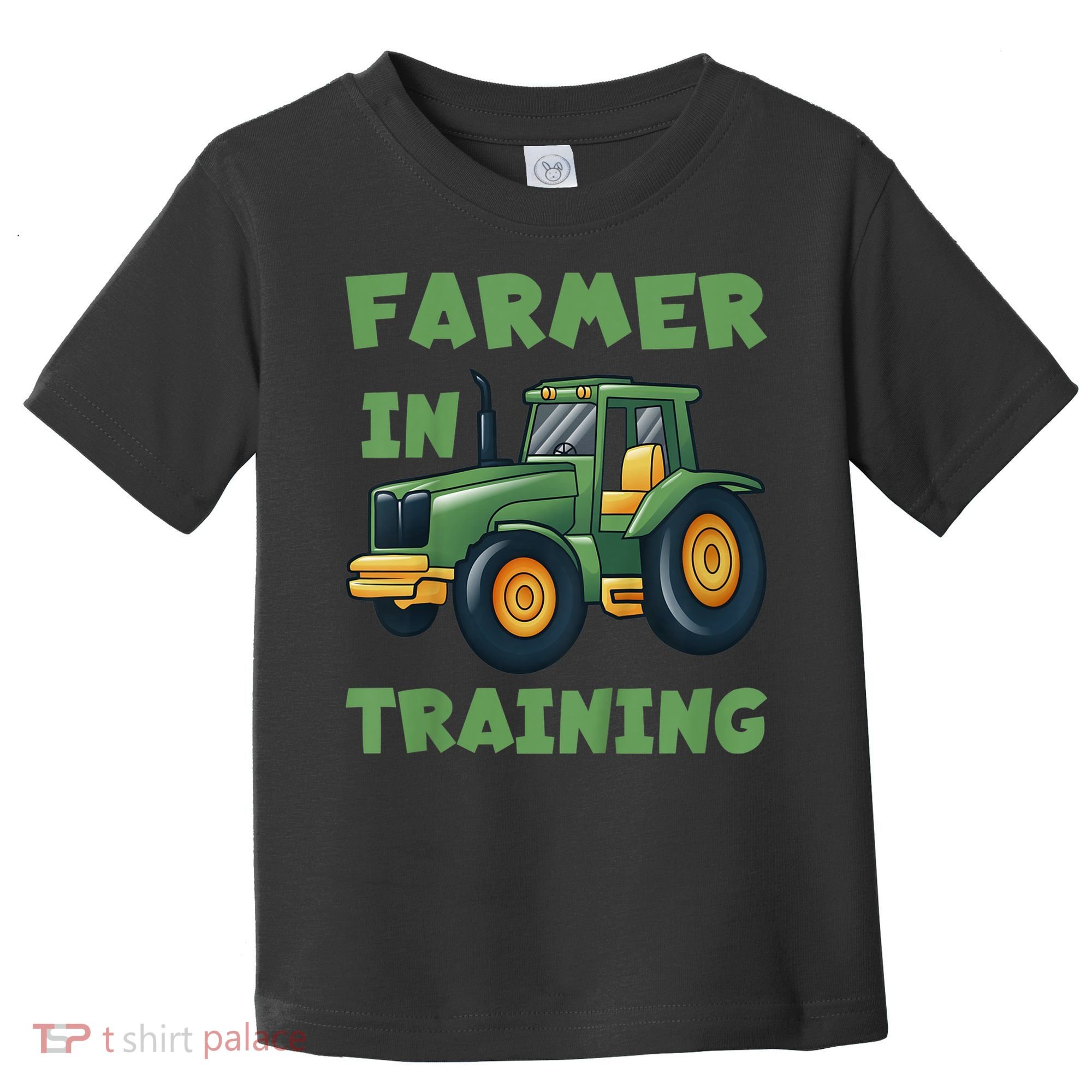 Kids Funny Tractor Boy Farmer In Training Gift Toddler T-Shirt