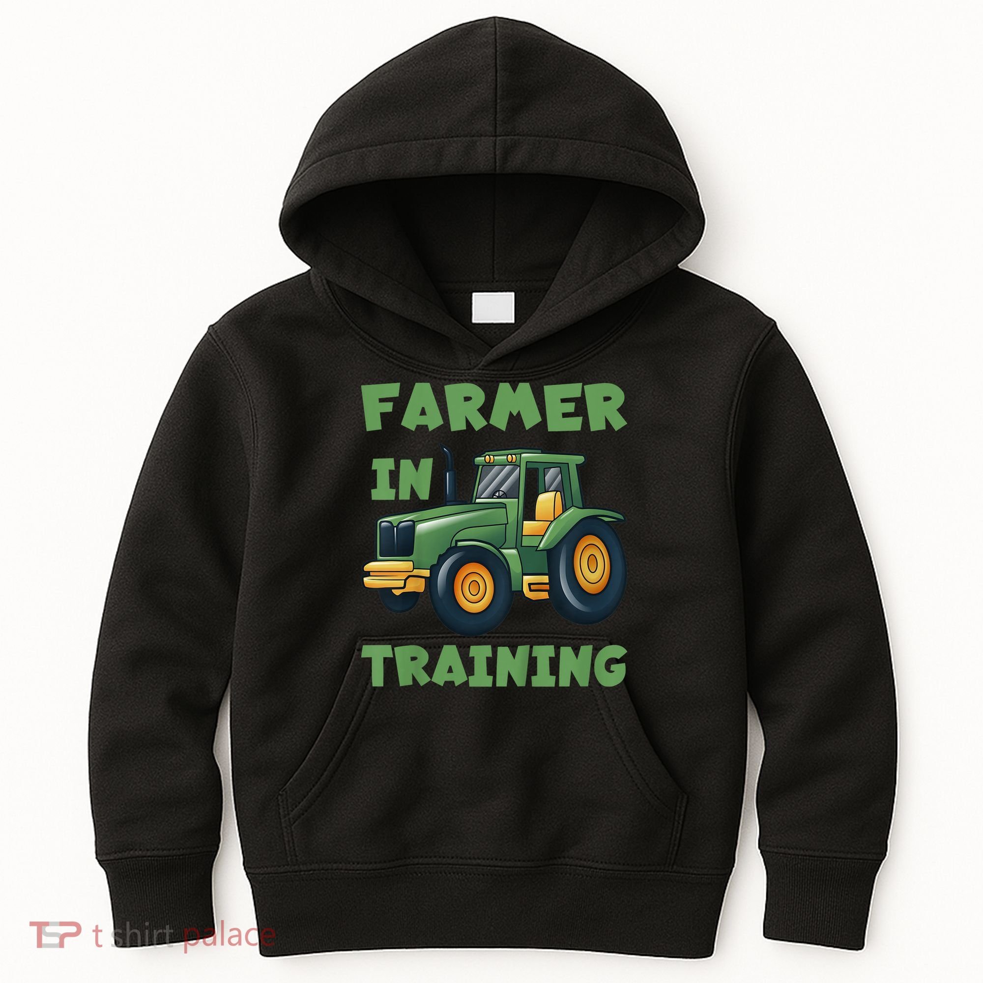 Kids Funny Tractor Boy Farmer In Training Gift Kids Hoodie