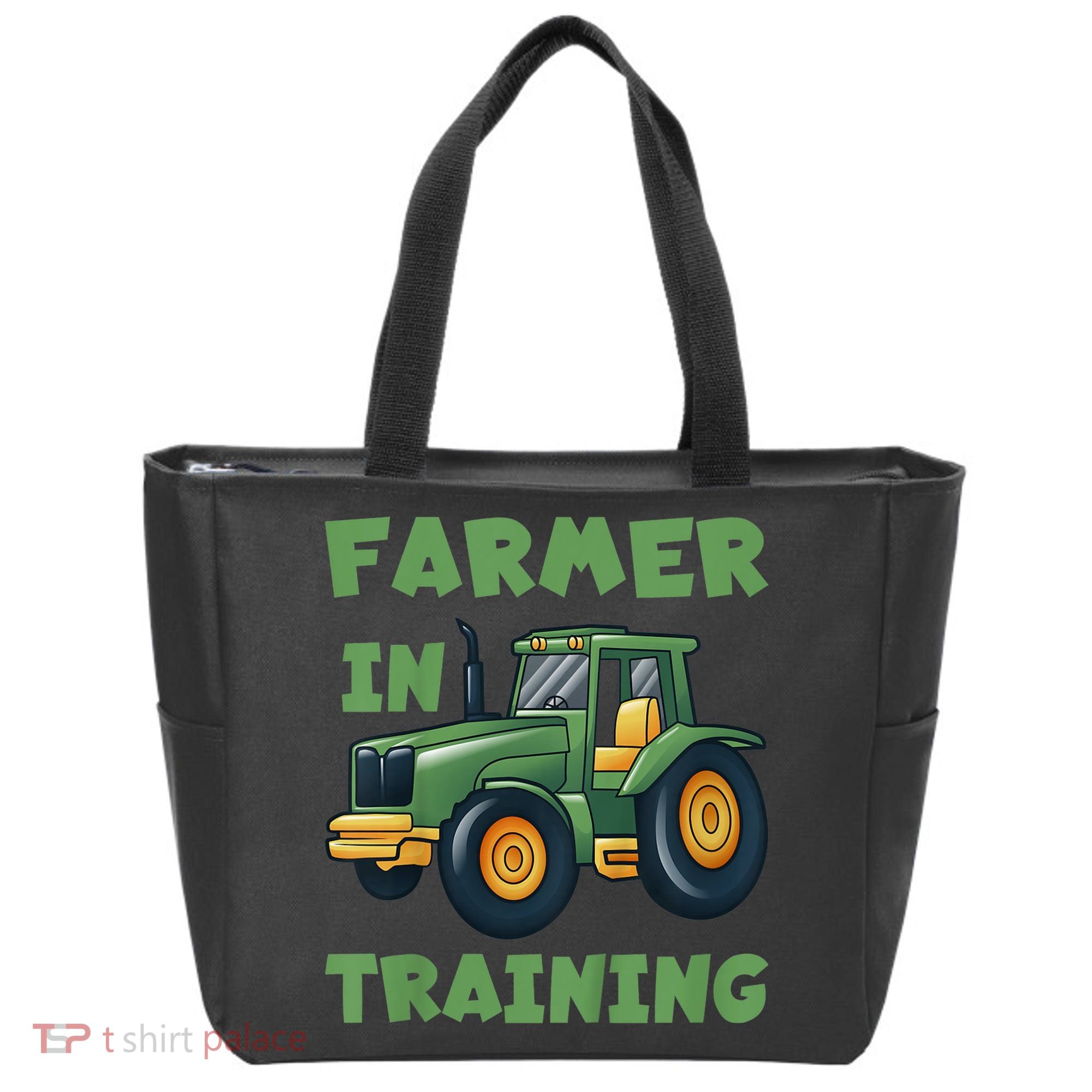 Kids Funny Tractor Boy Farmer In Training Gift Tote Bag
