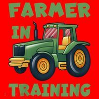 Kids Funny Tractor Boy Farmer In Training Gift Santa Hat thumb 1