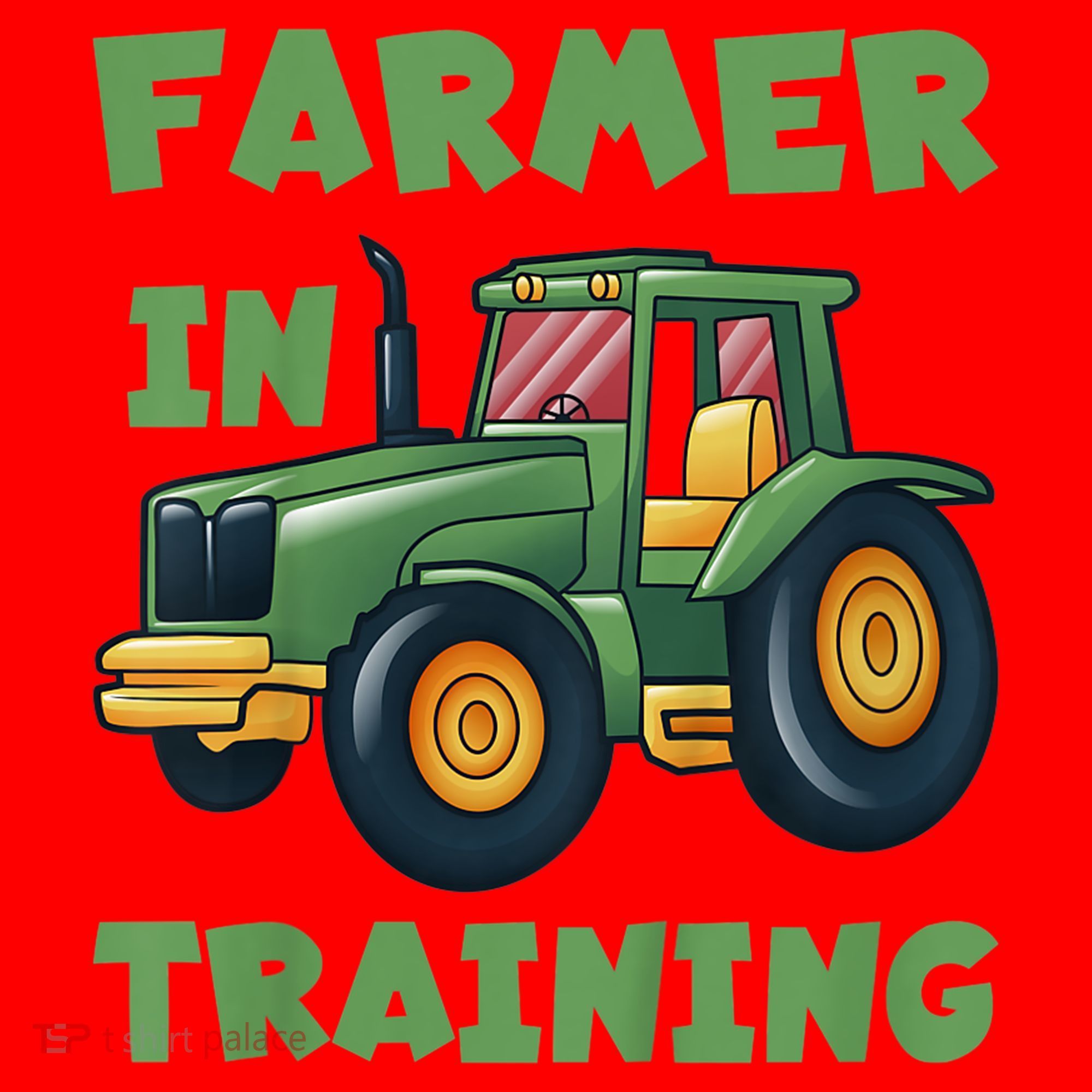 Kids Funny Tractor Boy Farmer In Training Gift Santa Hat