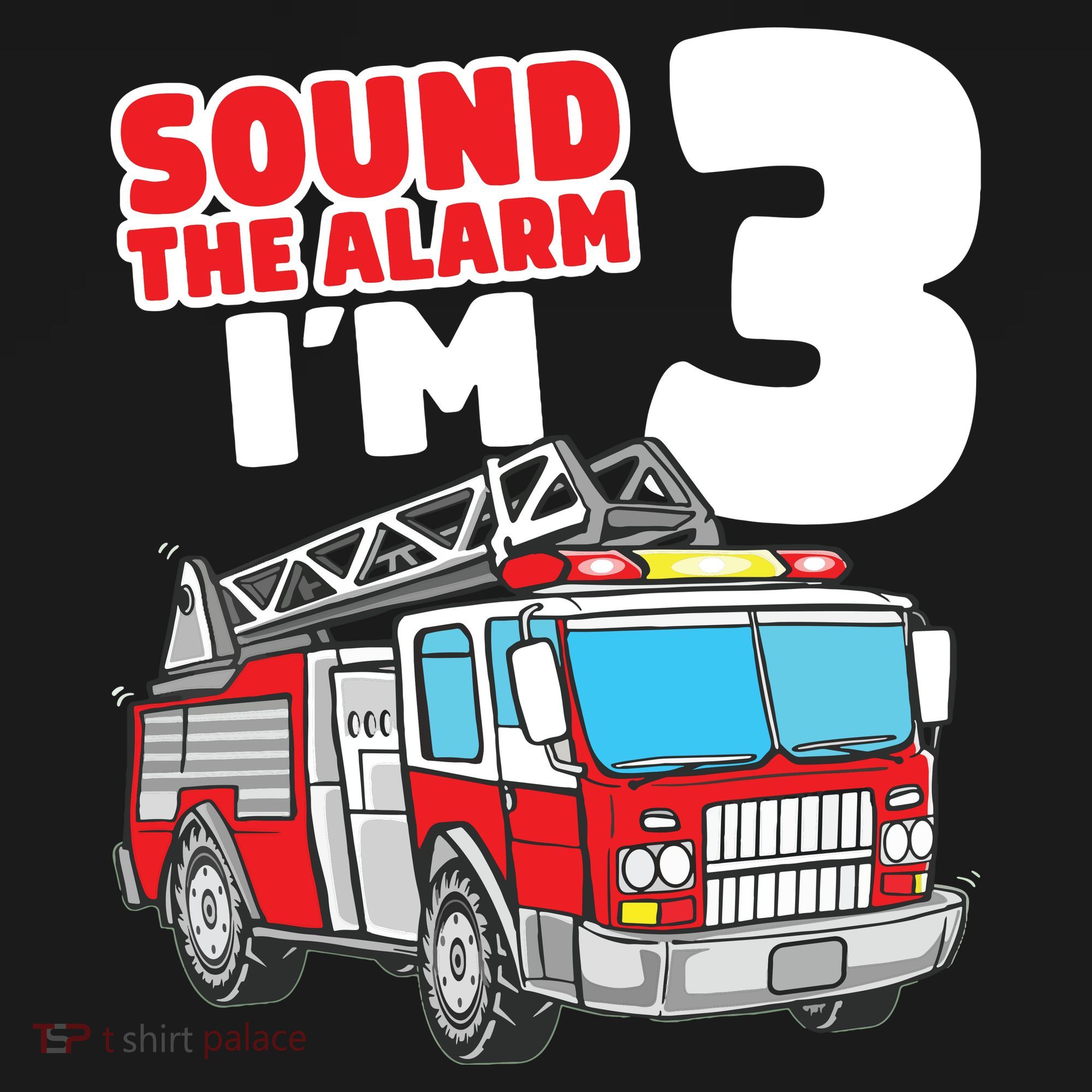 Kids Fire Truck 3 Year Old Firefighter 3rd Birthday Boy Mousepad
