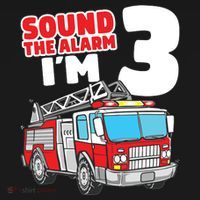 Kids Fire Truck 3 Year Old Firefighter 3rd Birthday Boy Baby Bodysuit thumb 2