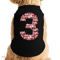 Kids Fire Truck 3rd Birthday Boy 3 Year Old Firefighter Doggie Tank thumb 0