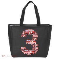 Kids Fire Truck 3rd Birthday Boy 3 Year Old Firefighter Tote Bag thumb 0