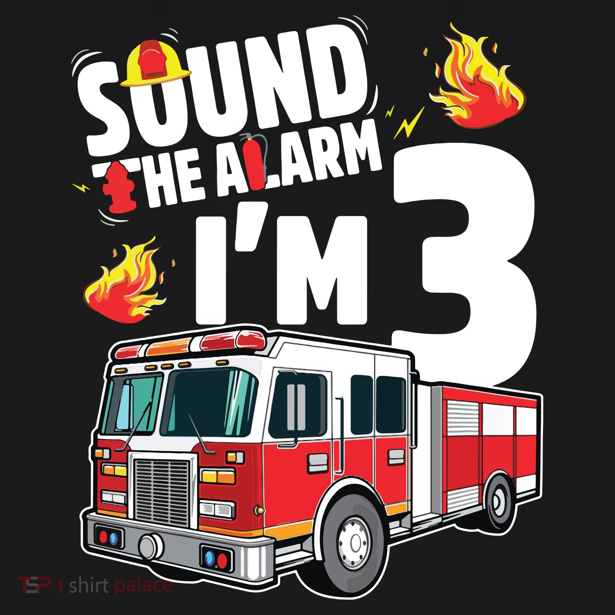 Kids Fire Truck 3rd Birthday Boy Firefighter 3 Year Old Mousepad