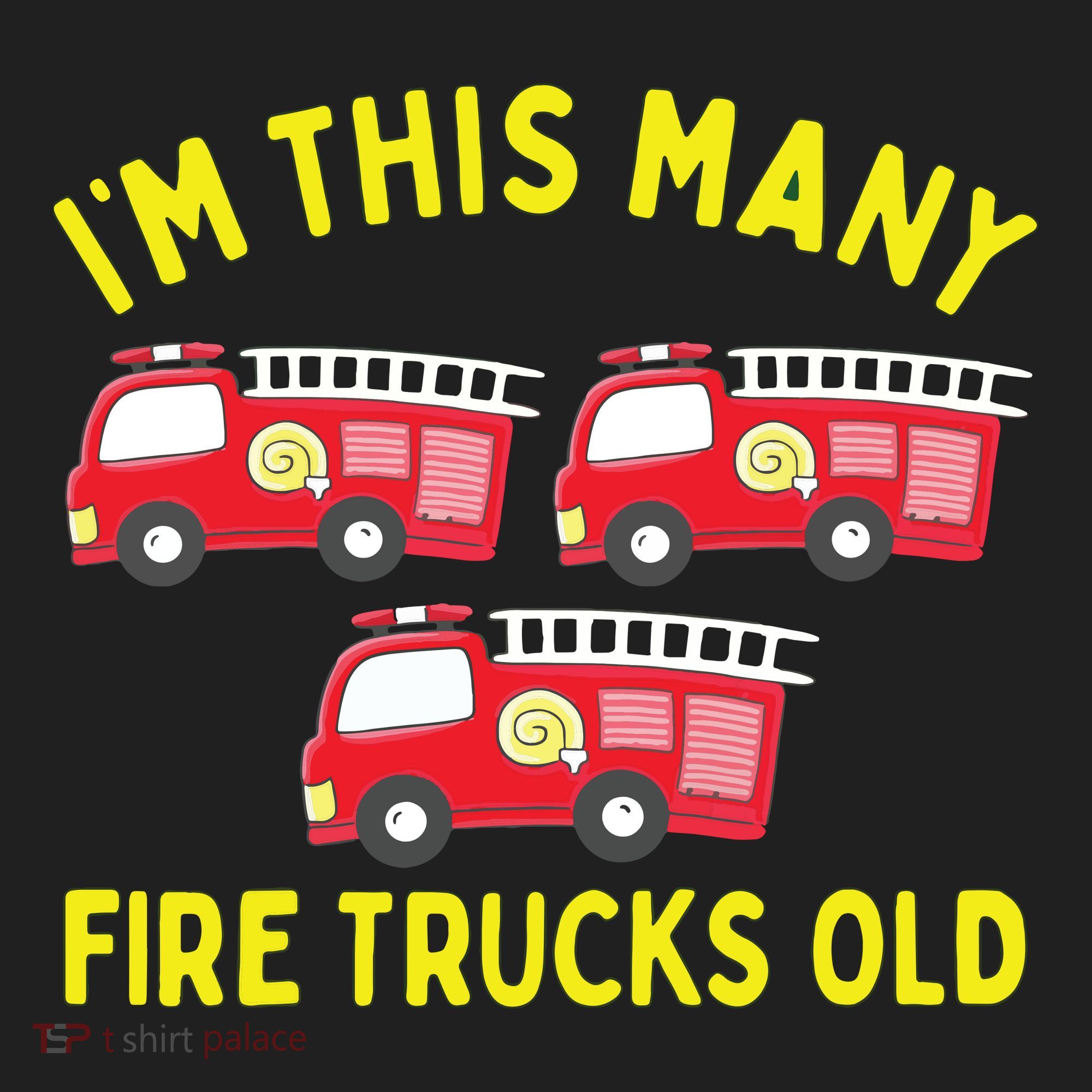 Kids Fire Truck 3rd Birthday Boy Firefighter 3 Three Women's Sweatshirt