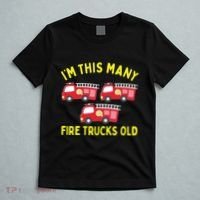 Kids Fire Truck 3rd Birthday Boy Firefighter 3 Three T-Shirt thumb 5
