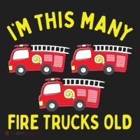 Kids Fire Truck 3rd Birthday Boy Firefighter 3 Three Hat thumb 2