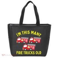 Kids Fire Truck 3rd Birthday Boy Firefighter 3 Three Tote Bag thumb 0