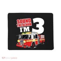 Kids Fire Truck 3rd Birthday Boy Firefighter Mousepad thumb 0