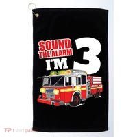 Kids Fire Truck 3rd Birthday Boy Firefighter Golf Towel thumb 0