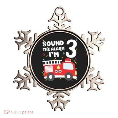 Kids Fire Truck 3rd Birthday Boy Firefighter 3 Year Old Ornament