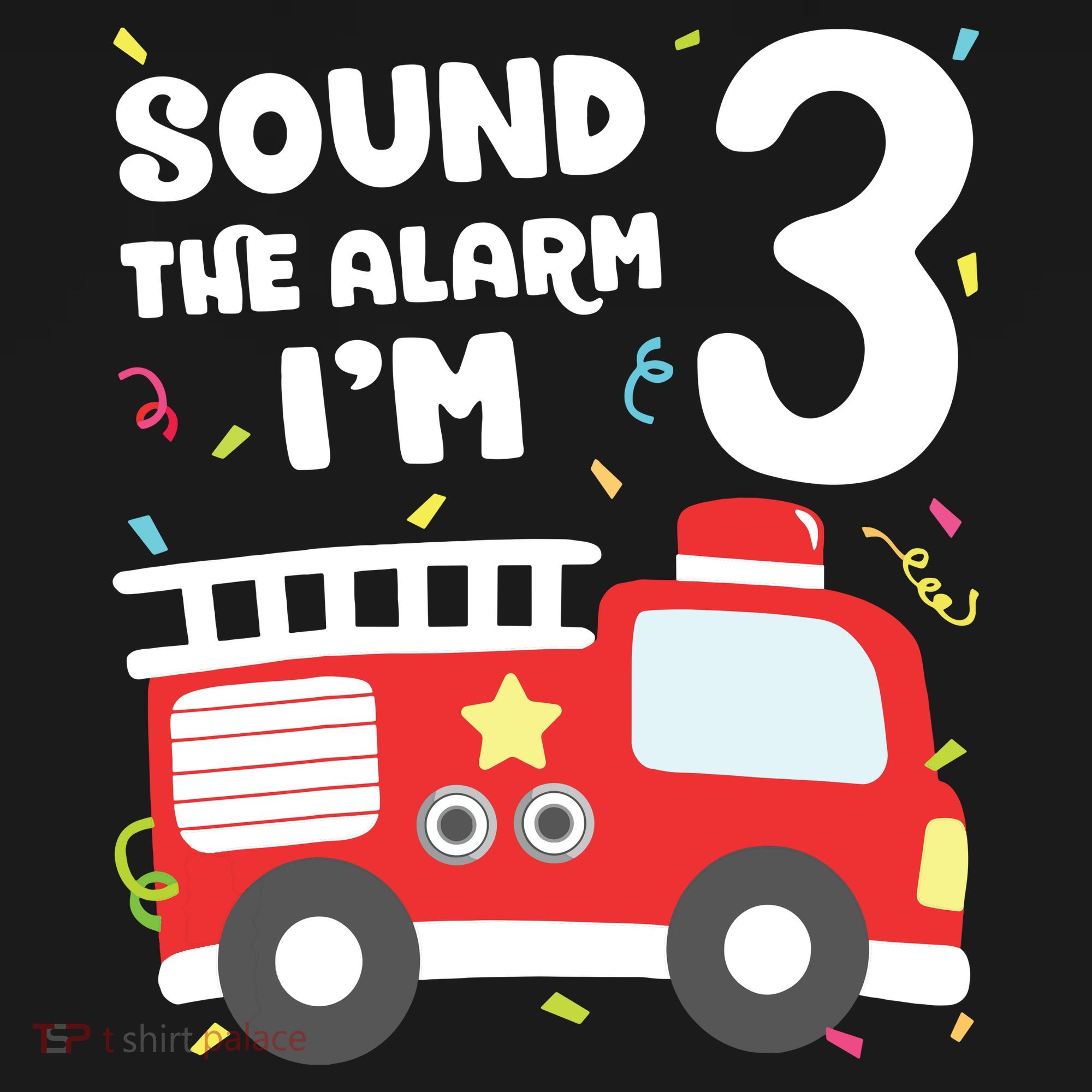 Kids Fire Truck 3rd Birthday Boy Firefighter 3 Year Old Ornament