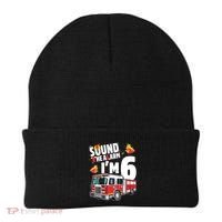 Kids Fire Truck 6th Birthday Boy Firefighter 6 Year Old Beanie thumb 0