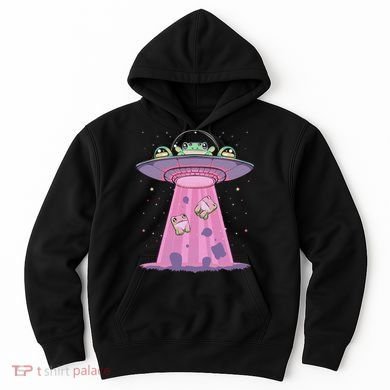 Kawaii Frogs Ufo Aliens Frog Hoodie