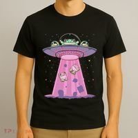Kawaii Frogs Ufo Aliens Frog T-Shirt thumb 3