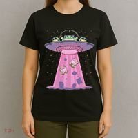 Kawaii Frogs Ufo Aliens Frog T-Shirt thumb 4