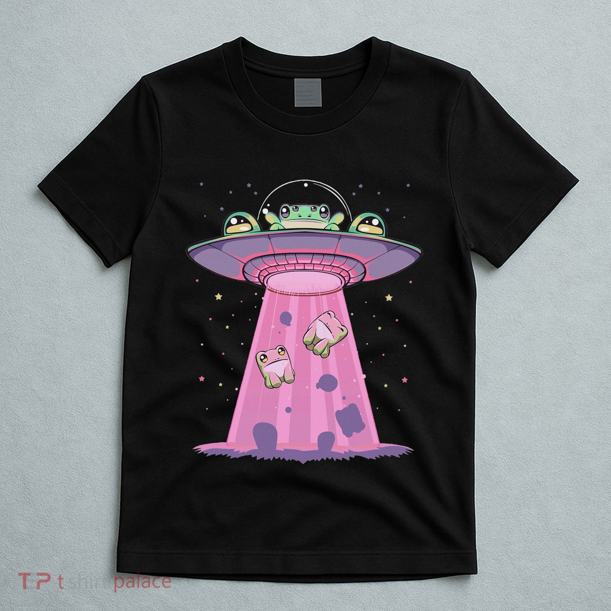 Kawaii Frogs Ufo Aliens Frog T-Shirt