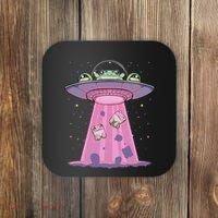Kawaii Frogs Ufo Aliens Frog Coaster thumb 0