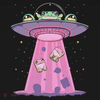 Kawaii Frogs Ufo Aliens Frog Women's Hoodie thumb 2