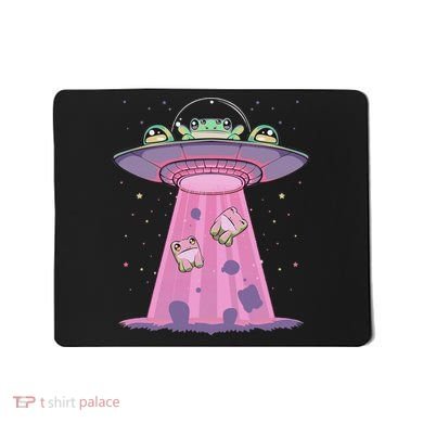 Kawaii Frogs Ufo Aliens Frog Mousepad