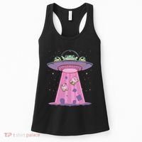 Kawaii Frogs Ufo Aliens Frog Women's Tank Top thumb 0