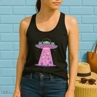 Kawaii Frogs Ufo Aliens Frog Women's Tank Top thumb 2
