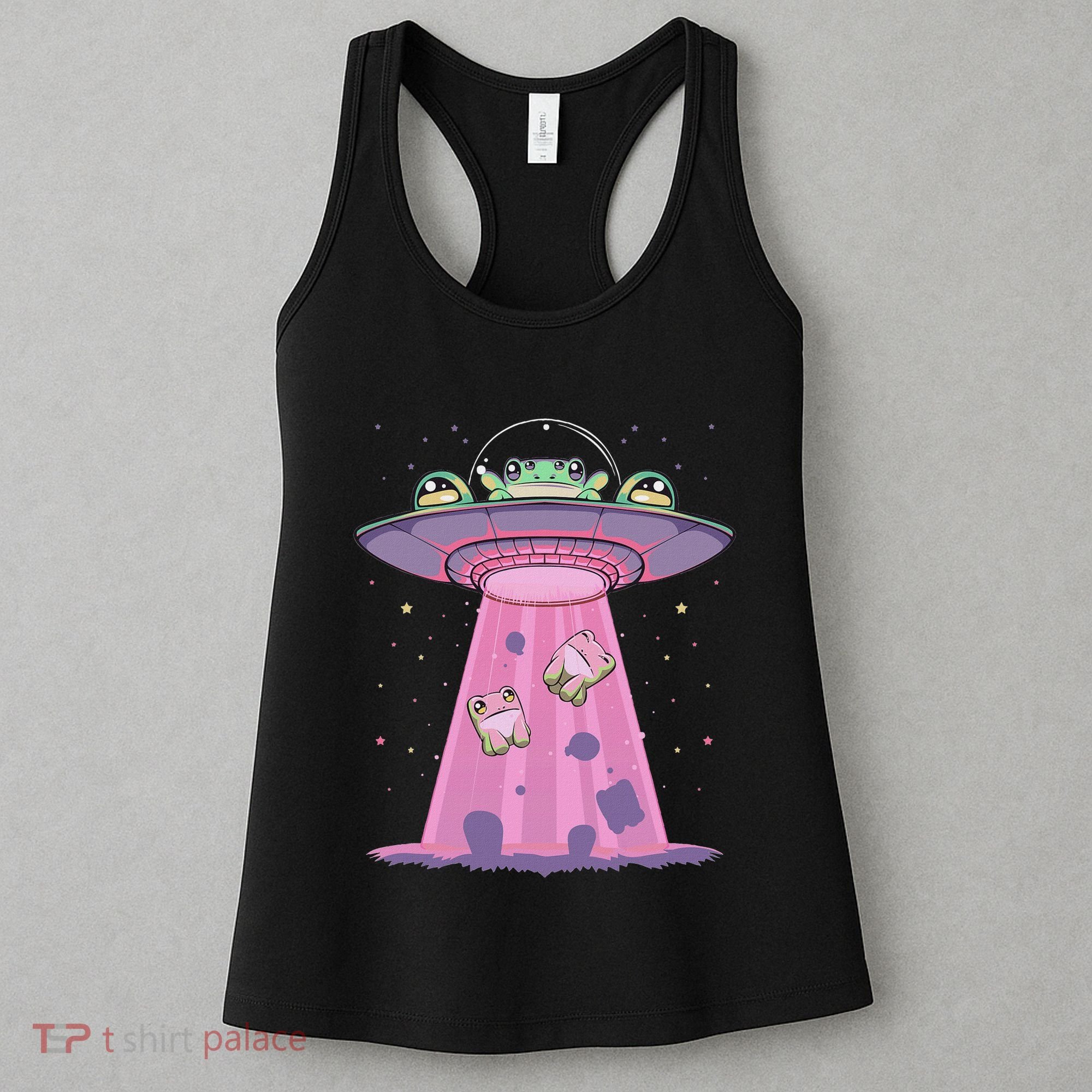 Kawaii Frogs Ufo Aliens Frog Women's Tank Top