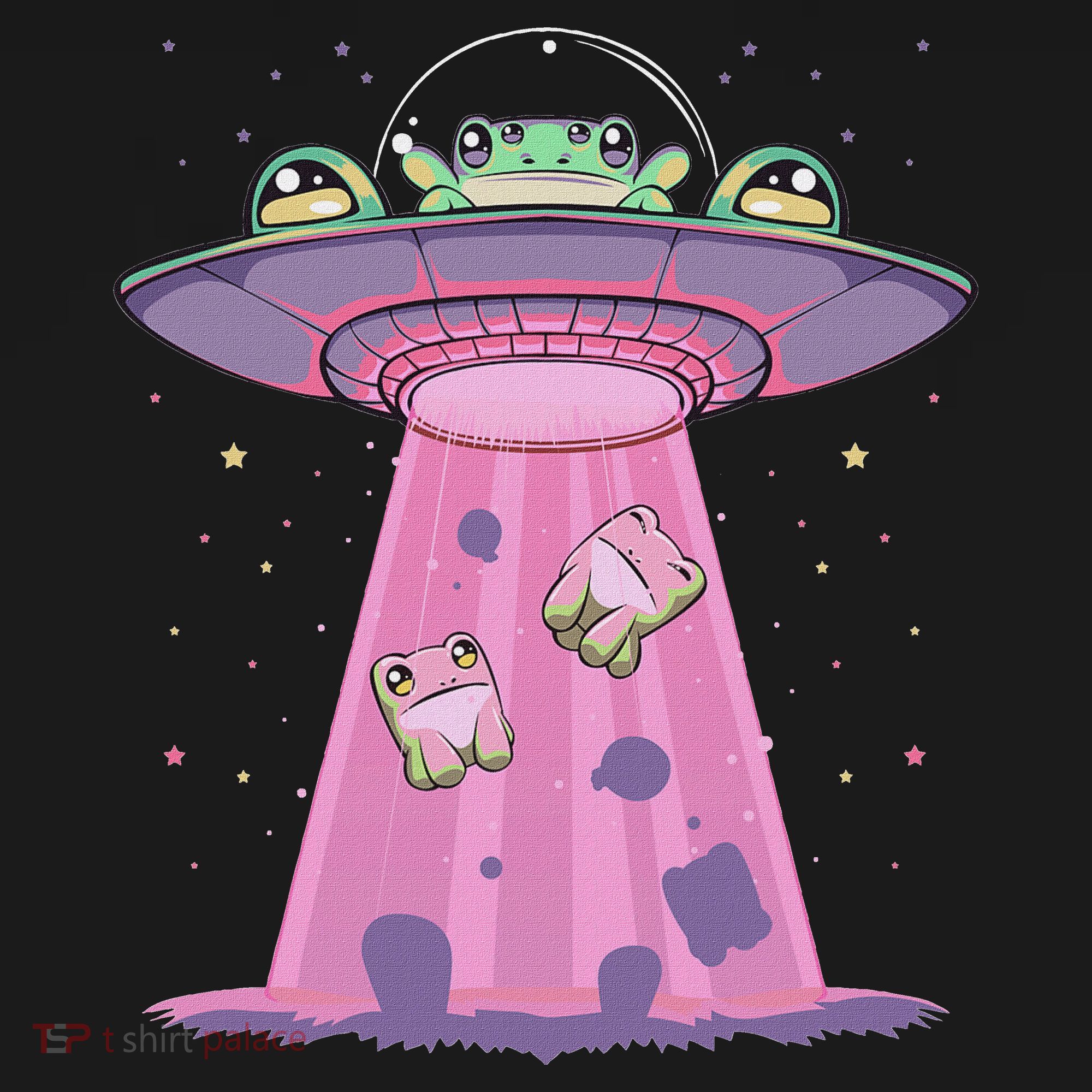 Kawaii Frogs Ufo Aliens Frog Women's Tank Top