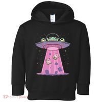 Kawaii Frogs Ufo Aliens Frog Toddler Hoodie thumb 0