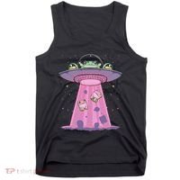 Kawaii Frogs Ufo Aliens Frog Tank Top thumb 0