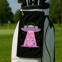 Kawaii Frogs Ufo Aliens Frog Golf Towel thumb 2