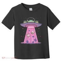 Kawaii Frogs Ufo Aliens Frog Toddler T-Shirt thumb 0