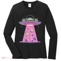 Kawaii Frogs Ufo Aliens Frog Women's Long Sleeve Shirt thumb 0