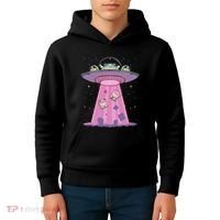 Kawaii Frogs Ufo Aliens Frog Kids Hoodie thumb 4