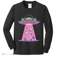 Kawaii Frogs Ufo Aliens Frog Kids Long Sleeve Shirt thumb 0